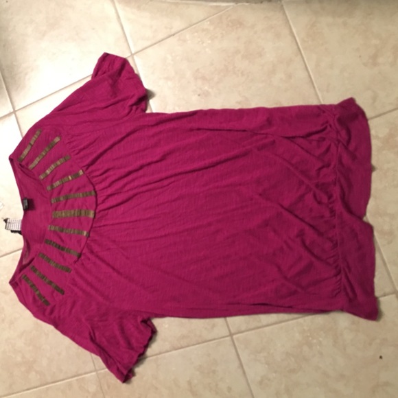 Burgundy top
