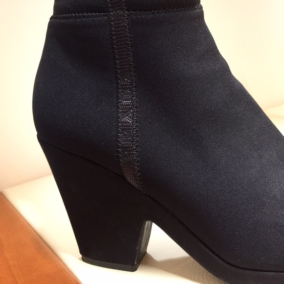 Prada Sport Stretch Boots with Zipper. - Picture 3 of 5