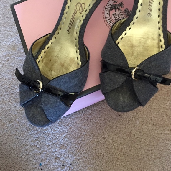 Juicy Couture Gray Cloth Sandles - Picture 3 of 4