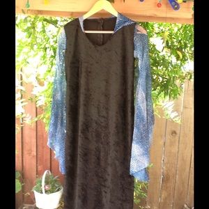 Vintage 90's Velvet Dress Size 7 8 Goth Gothic Vintage 90's Velvet Dress Size 7 8 Goth Gothic