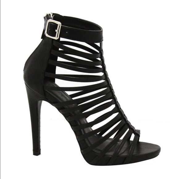 😍🌶❤️New T Strap Gladiator Sandal Stiletto Caged - Picture 3 of 4