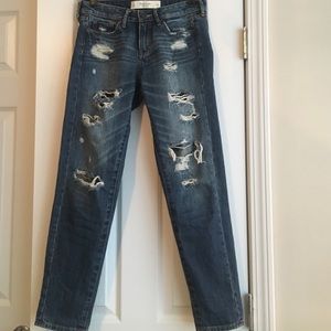 Abercrombie and Fitch ripped jeans