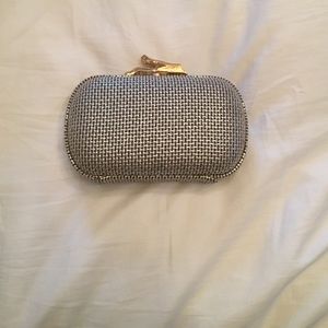 DVF Silver Clutch