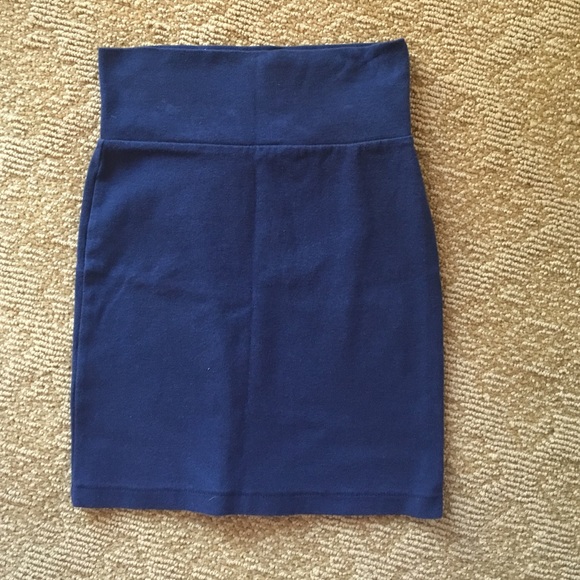 Forever 21 Navy Blue Pencil Skirt