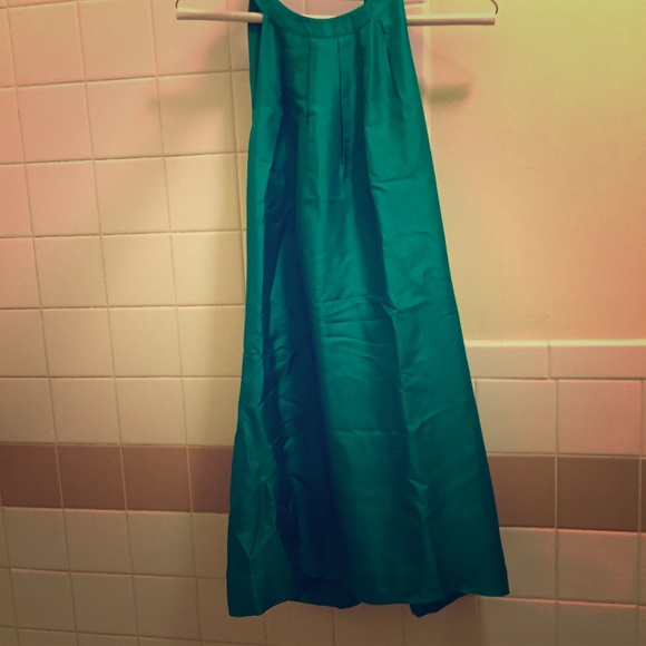 SALE NWT J.Crew Silk Swoop Dress - Emerald