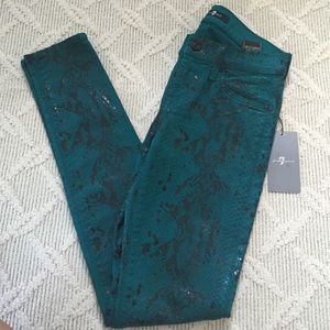 Snake Print Jeans