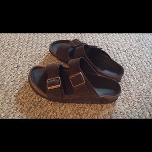 Mocha Suede Birkenstocks