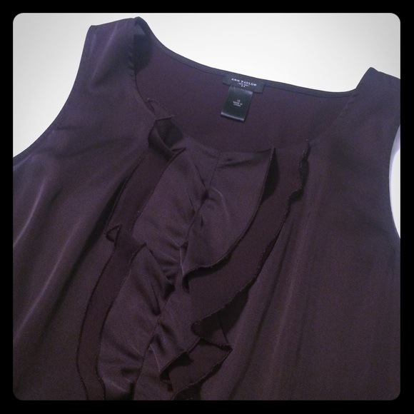 Ann Taylor Ruffle Tank - size 12