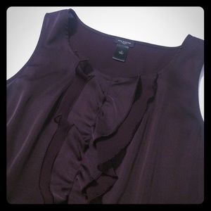 Ann Taylor Ruffle Tank - size 12