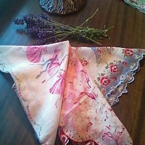 Vintage handkerchiefs 3 in set