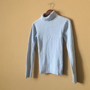 Sonoma Lifestyle Light Blue Turtle Neck Small