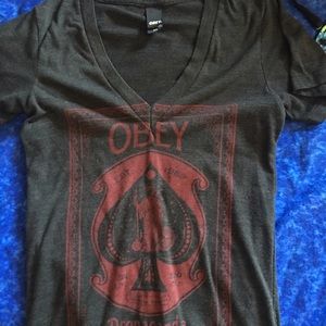 Obey V neck