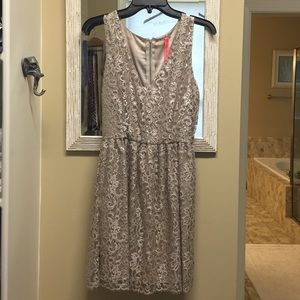 Eight Sixty Nude cocktail dress