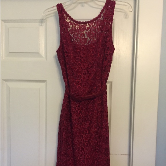 White House Black Market red dress