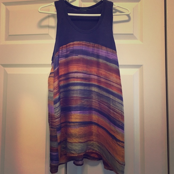 Racerback silk sunset tank