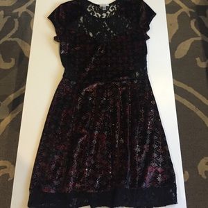 Lace/velvet Ecote dress from Urban Outfitters