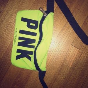 Lime green PINK fanny pack