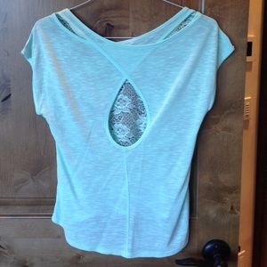 Teal Lace Tee-shirt