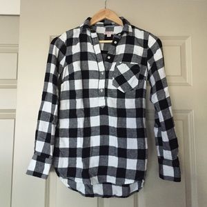 Buffalo check flannel tunic