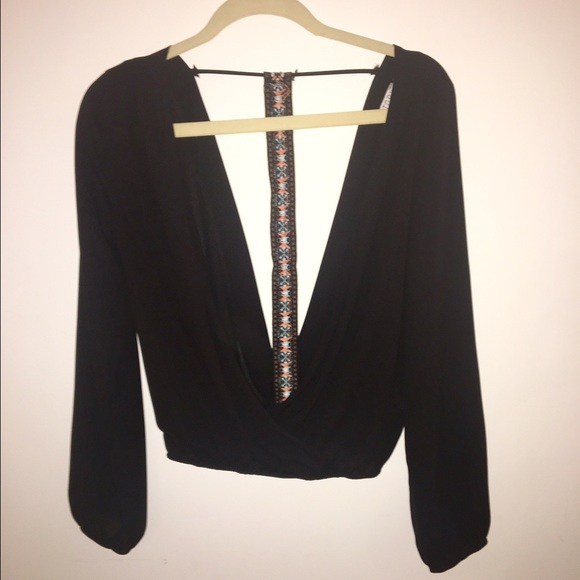 Deep V Open Back Top - image 1