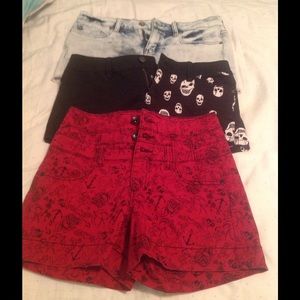 Three pairs of shorts only worn once