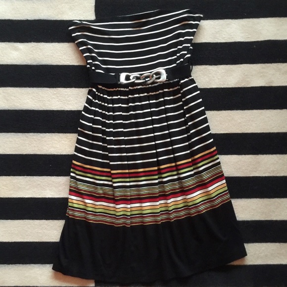 Sleeveless Striped Day Dress: American Rag