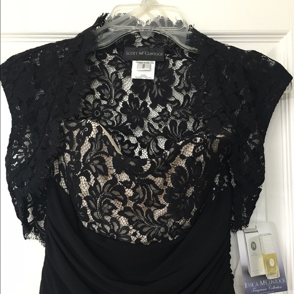 Jessica McClintock black formal evening dress