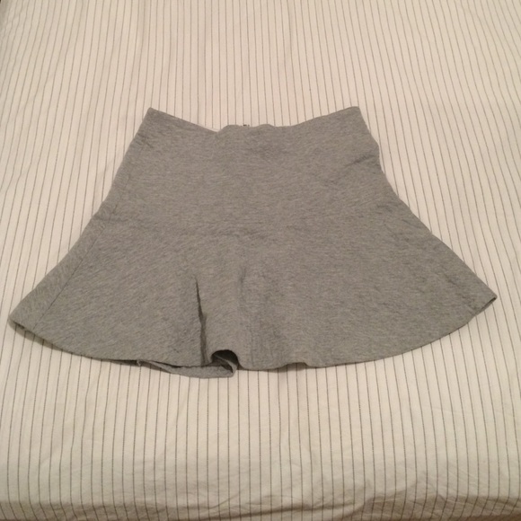 Grey, knit skater skirt.