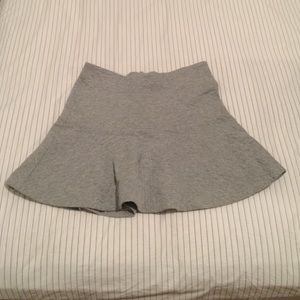 Grey, knit skater skirt.