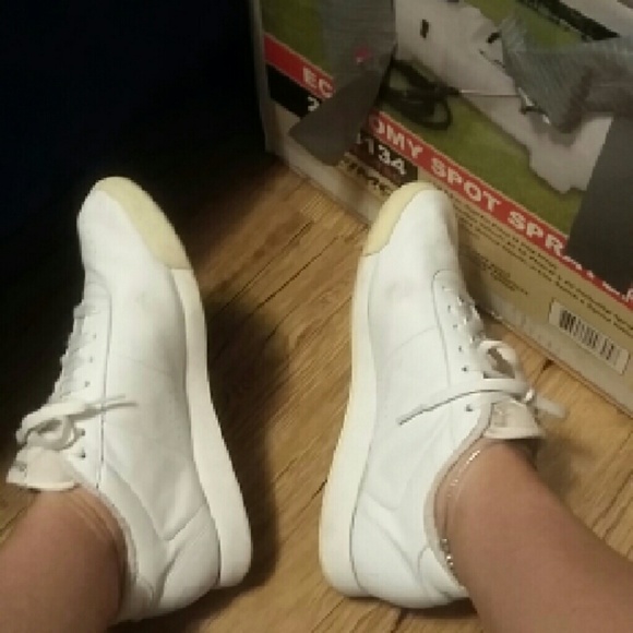 One pair of Reebok classic tennis shoes