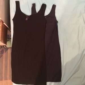 Black and Navy H&M body con dresses