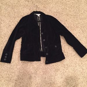 CAbi black velvet jacket blazer