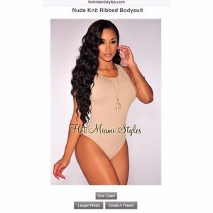 Hot Miami Styles Ribbed Body Suit