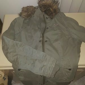 Army green Hollister jacket