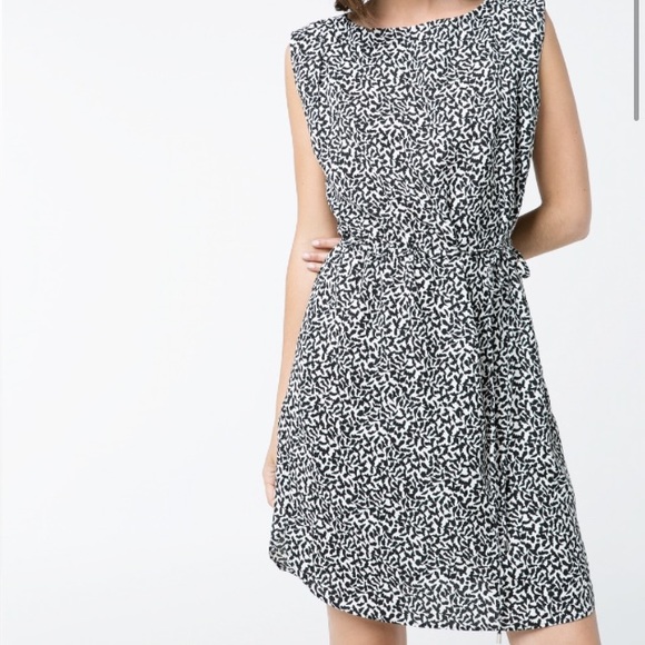 Mango Black and white dress