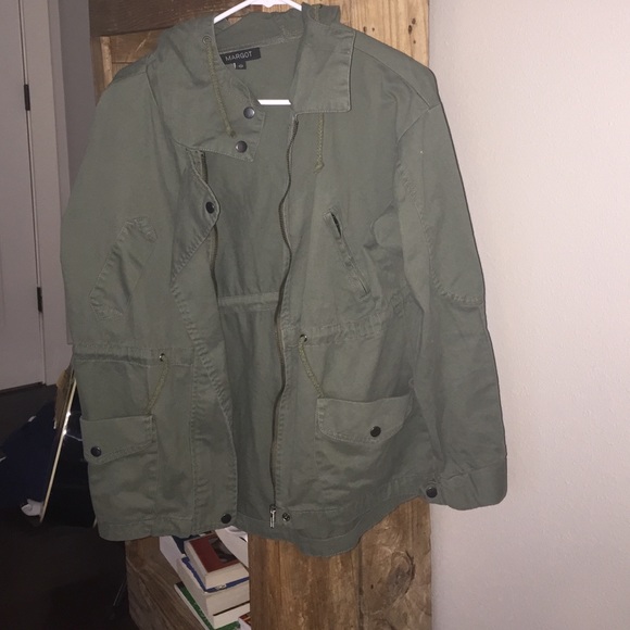 Urban Outfitters Moto army green jacket