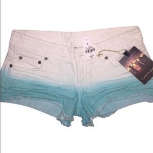 NEW LF carmar ombré denim shorts