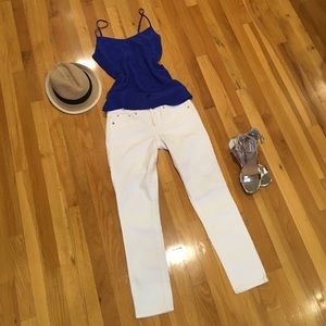 Jcrew Toothpick jeans in white