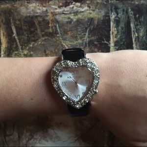 Betsey Johnson Heart-Shaped Watch