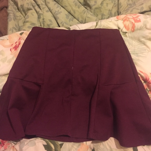 Burgundy skirt