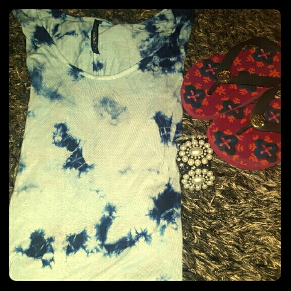 Tie-dye blue dress- NWT