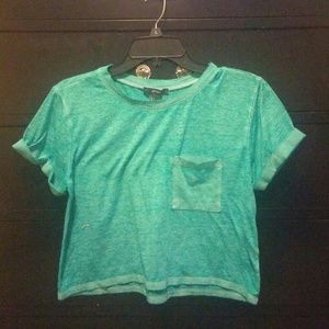 Turquoise Forever 21 Crop
