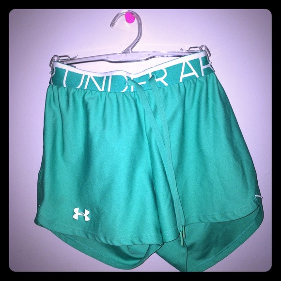 Sea foam green Under Armour shorts