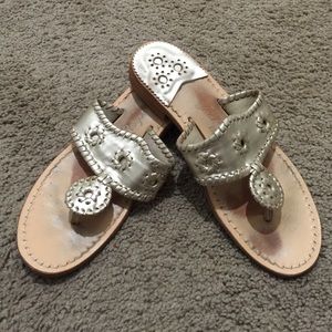 Platinum Jack Rogers Hamptons Sandal