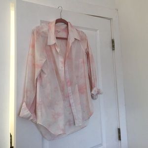 Cute washed out pink button up