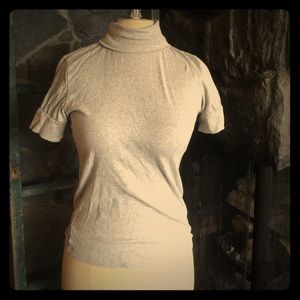 Turtleneck Top Heather Gray SzL