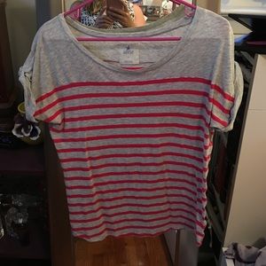 Aerie pink-striped tee