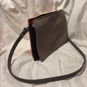 Two-Toned French Connection Leather/Suede Purse