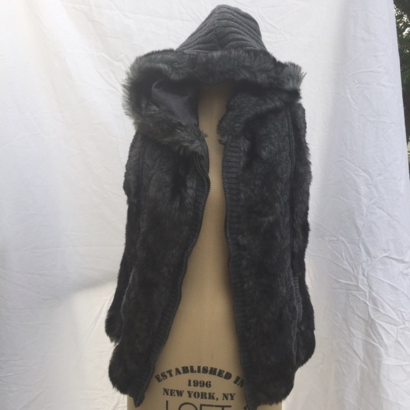 Faux fur vest