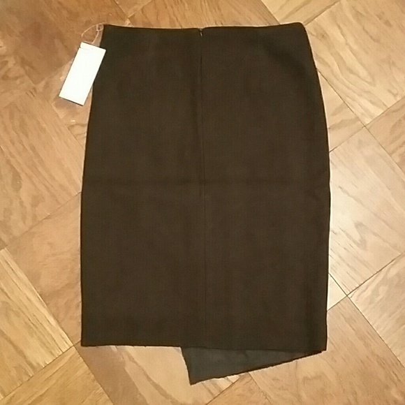Bishop + Young | NWT leather wool black skirt - Picture 3 of 3